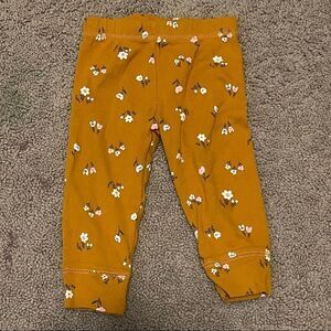 COPY - Carters 12 month baby girl yellow leggings w multi color floral print NW…